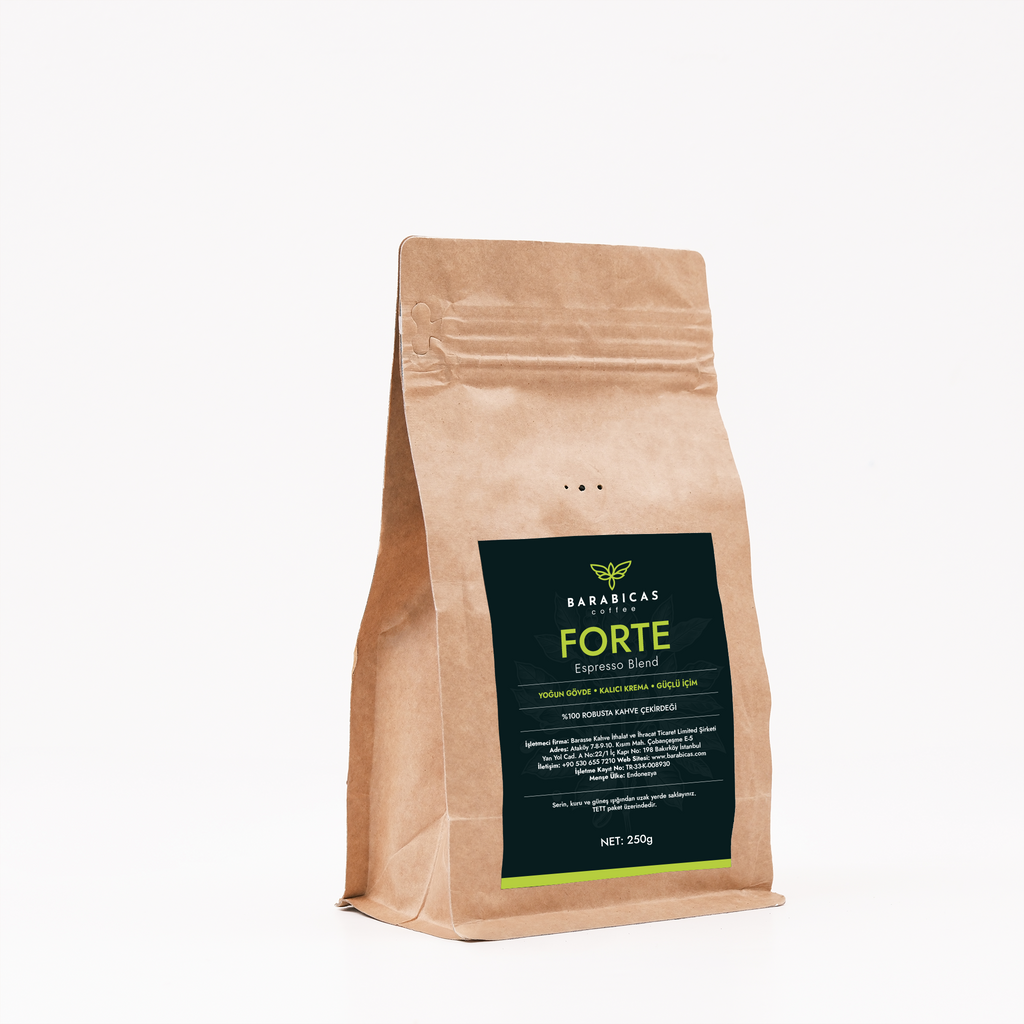 FORTE - 100% Robusta - Espresso Blend - Çekirdek Kahve- 250gr