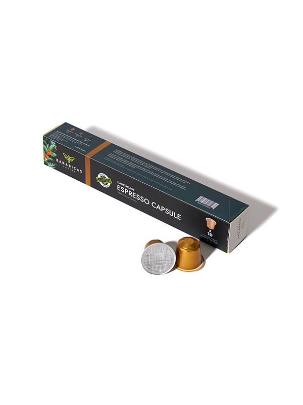 BARABICAS Coffee – Rwanda Espresso Capsules - Dark Roast - 10lu Paket