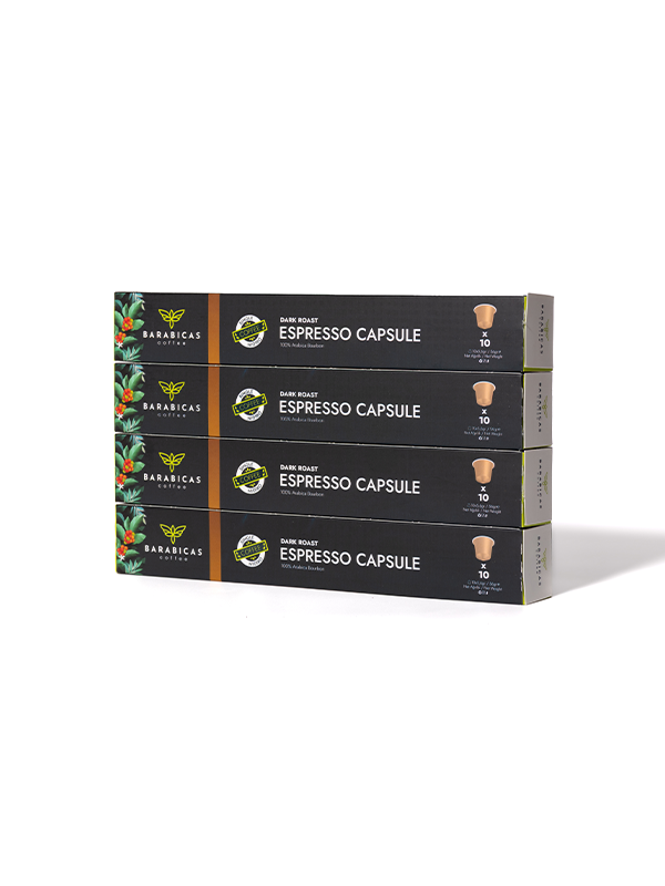 BARABICAS Coffee – Rwanda Espresso Capsules - Dark Roast - 40lı Paket