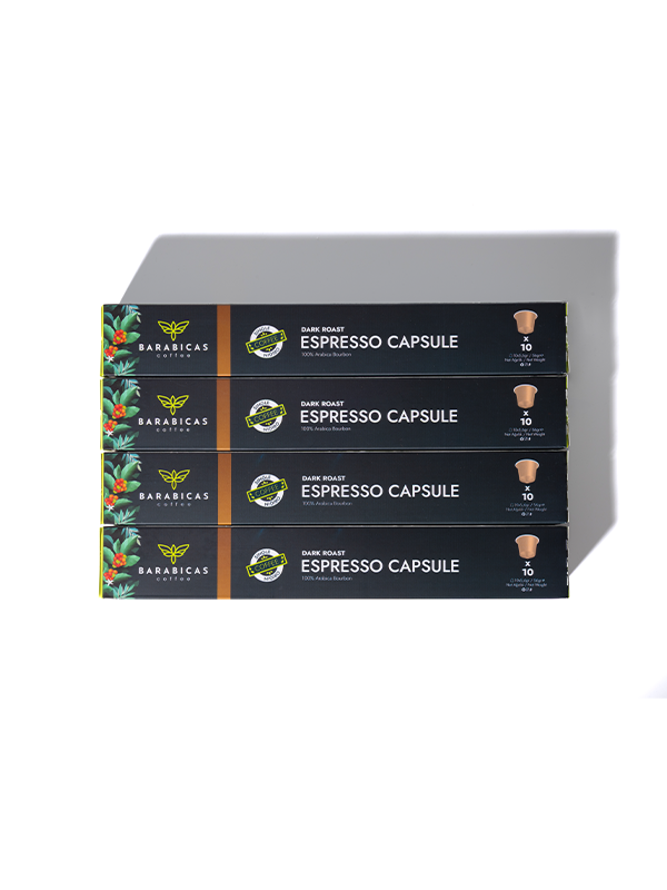 BARABICAS Coffee – Rwanda Espresso Capsules - Dark Roast - 40lı Paket