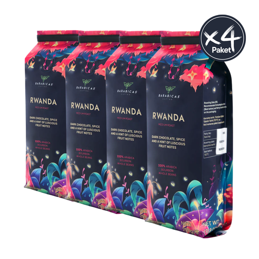 Rwanda 100% Arabica Bourbon 1kg Çekirdek Kahve - Medium Roast